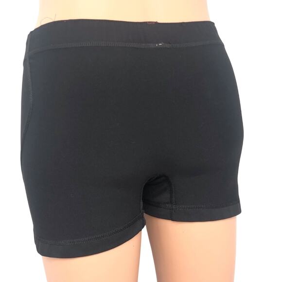 Adidas Black Stripe Activewear Running Shorts Pink Logo and Top Stitching - Picture 11 of 16